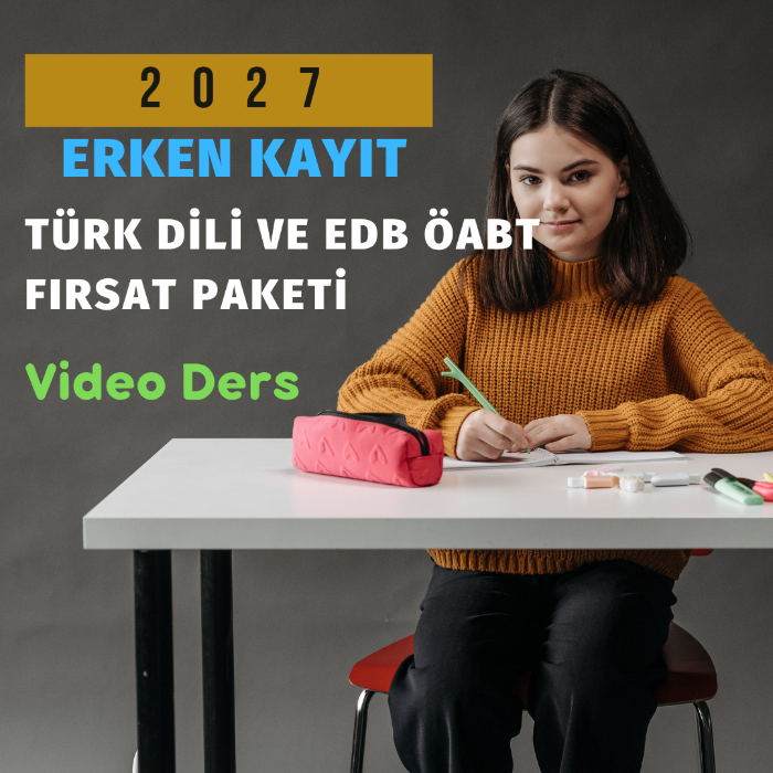 2027 TDE ÖĞRETMENLİĞİ ÖABT VİDEO PAKET